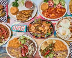 A full table of Las Alazanas plates and shared dishes